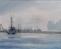 Fleet in the Fog at Lyall Island