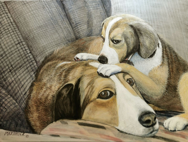 Piper and Piper as a Puppy